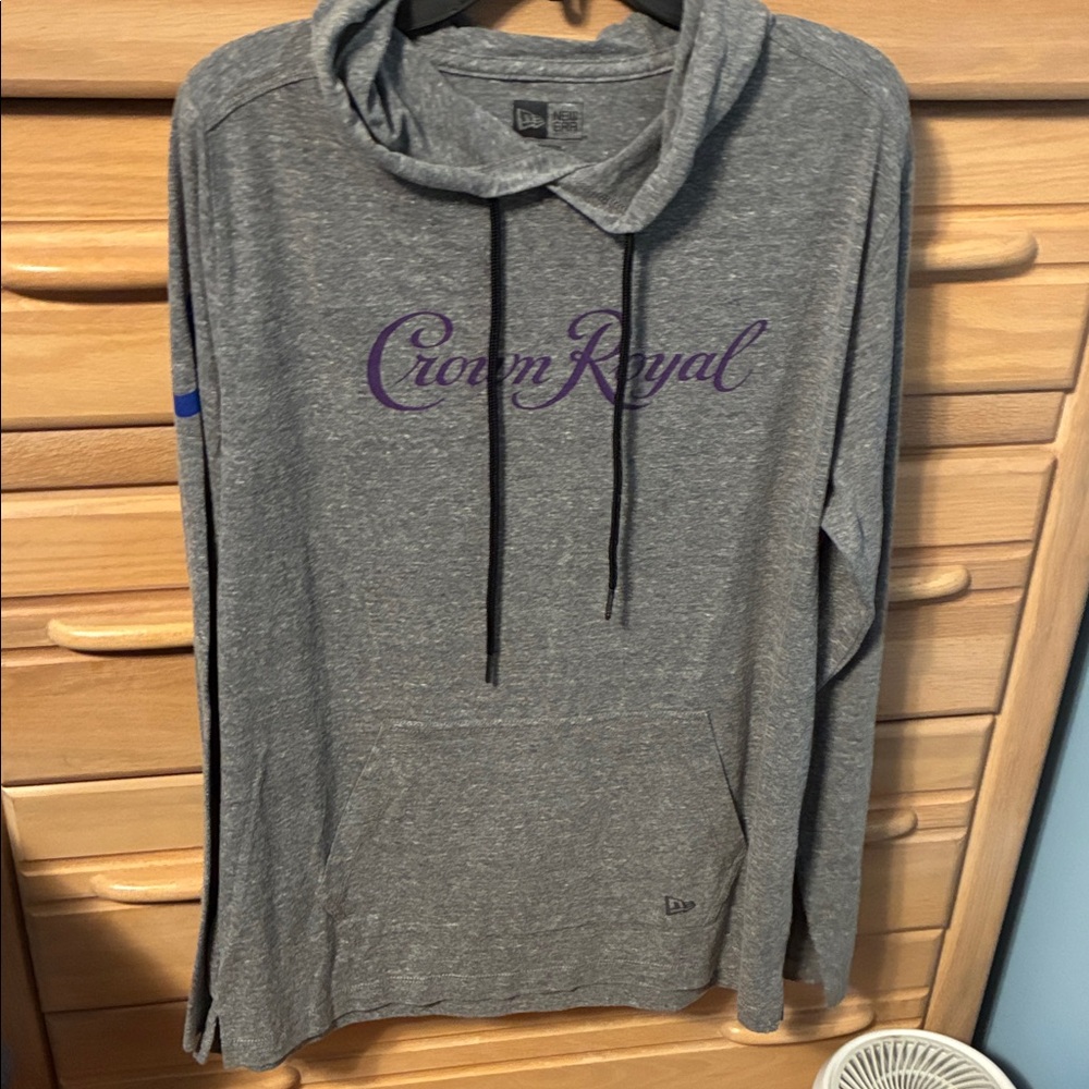 Crown Royal Gray Large Hoodie lightweight shirt for Men Colts